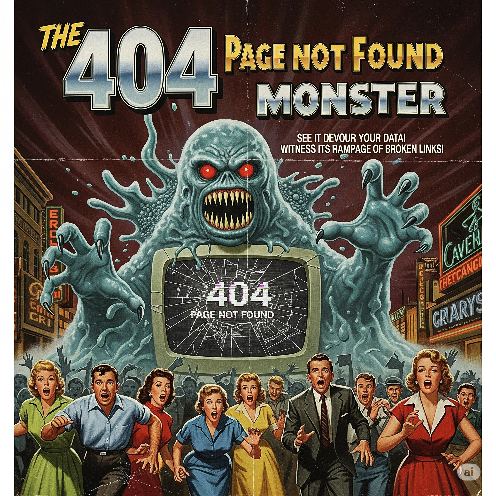 404 Page Not Found Monster